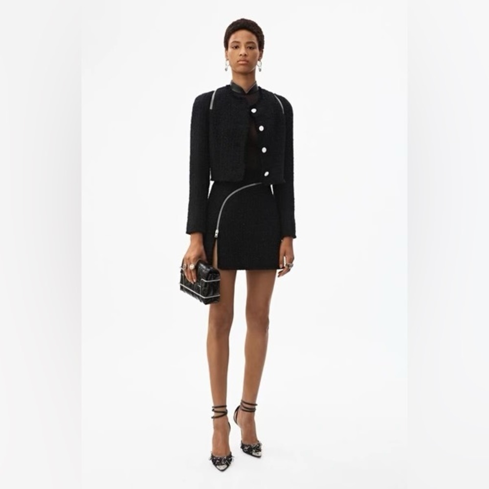 Alexander Wang Black Tweed Set